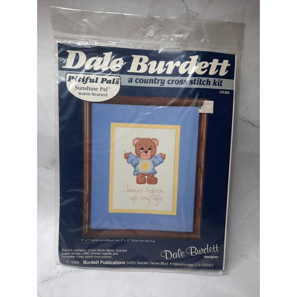 Dale Burdett Cross Stitch Kit Sunshine Pal CK305 Jesus Lights Up My Life